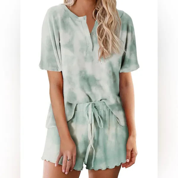 Ekouaer pajama set tie dye SZ M - Image 4
