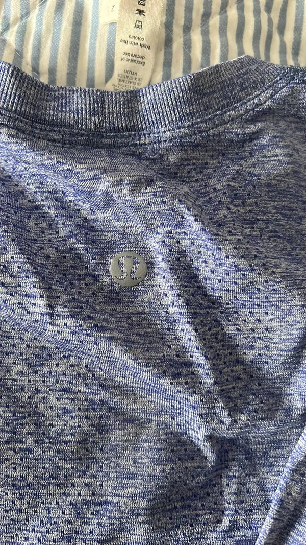 Blue Lululemon Swiftly Tech Long Sleeve - Image 3