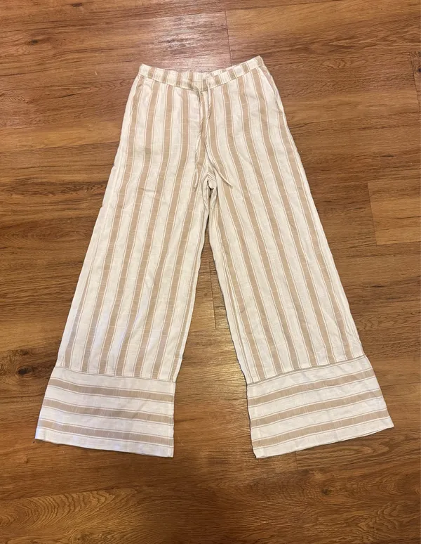 H&M Linen Blend Drawstring Pants - Image 4