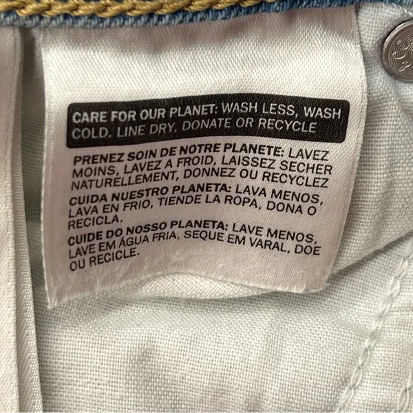 Levi's Blue Wedgie Straight Leg High Rise Jeans Timeless Design-Size 26 - Image 12