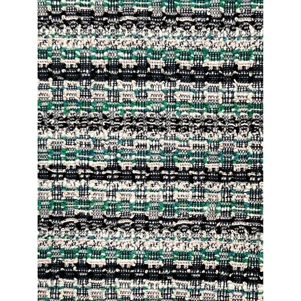 Ann Taylor Factory Women's Peplum Top Multicolor Tweed Knit Short Sleeve - Med - Image 4