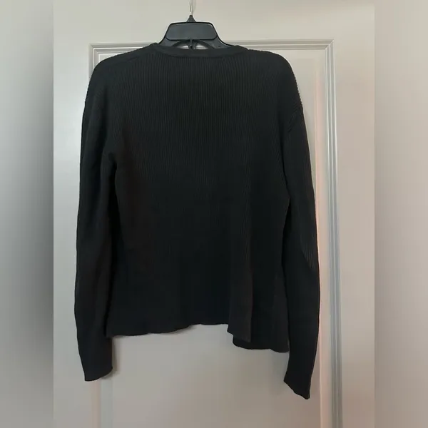 Lilly Pulitzer White Label Vintage Black Cotton Cardigan - Image 2