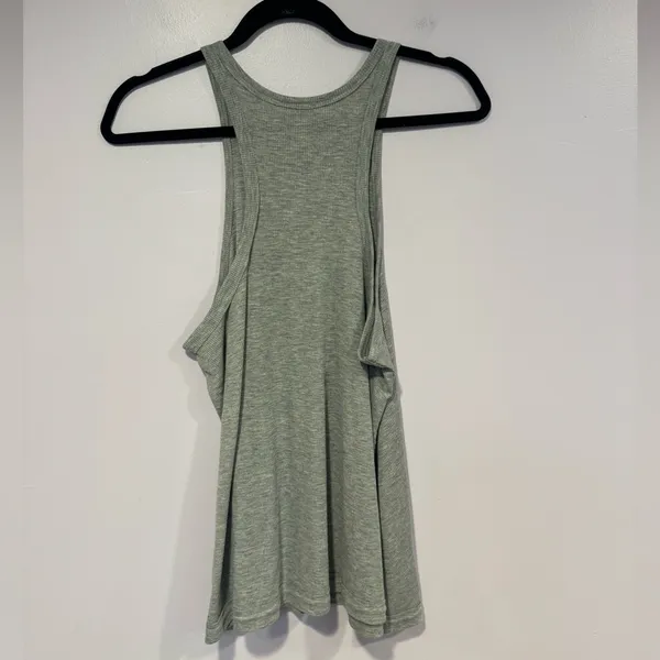 Grey ribbed Intimately Free People high‎ neck tank top - Image 3