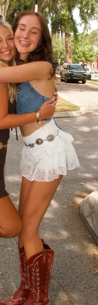 White Ruffle Skort - Image 2