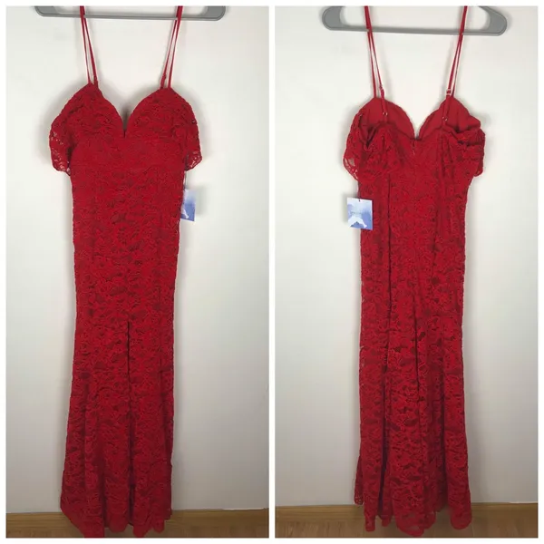 Revolve Majorelle Angelique Red Lace Gown XS New With Tags - Image 3