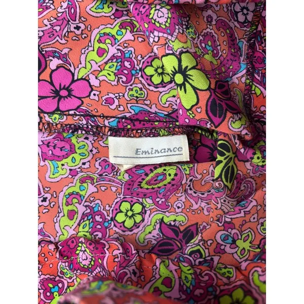 Vintage floral retro funky midi dress Small - Image 6
