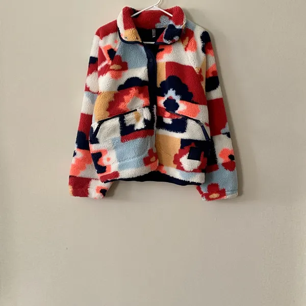 NWOT Free People Movement Hit The Slopes Printed Fleece Jacket - Image 5