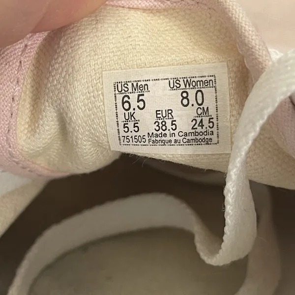 VANS Doheny Light Pink Low-Top Lace Up Skate Shoes Womens 8 Men's 6.5‎ - Image 10