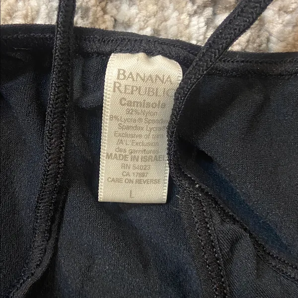 Banana Republic black size large stretch camisole - Image 2