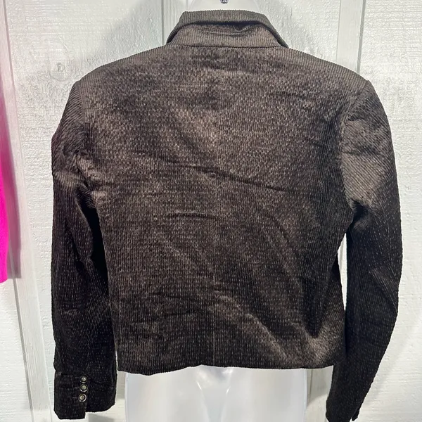 Democracy Brown Casual Women’s Long Sleeve Button Front Blazer Size Small NWT - Image 8