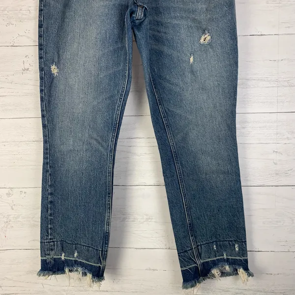 Abercrombie & Fitch Size 26/2 Curve Love The Mom Jean High Rise Distressed Ankle - Image 3