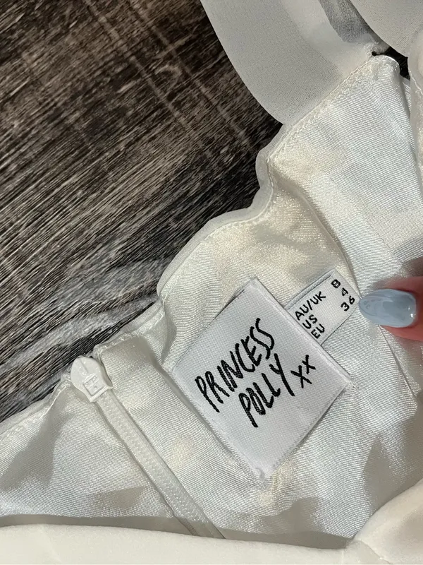PRINCESS POLLY So Sweet Mini Dress in White - Image 6