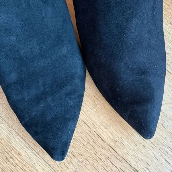 Chic Black Mules with Spherical Heel Size 8 - Image 3