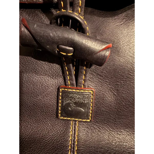 Dooney & Bourke Women Crossbody Bag Small Black Leather Toggle Flap Adjustable - Image 4
