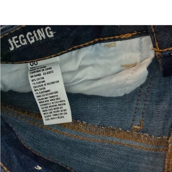 American Eagle Distressed Denim Blue Skinny Jegging Jeans Size 00 - Image 6