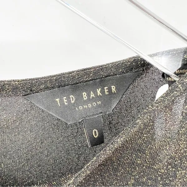 NWT Ted Baker‎ London Monyca Glitter One Shoulder Knee Length Dress XXS Cocktail - Image 7