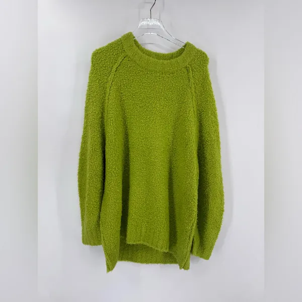 Free People x Anthropologie Fuzzy Oversized Teddy Sweater women size‎ small - Image 3