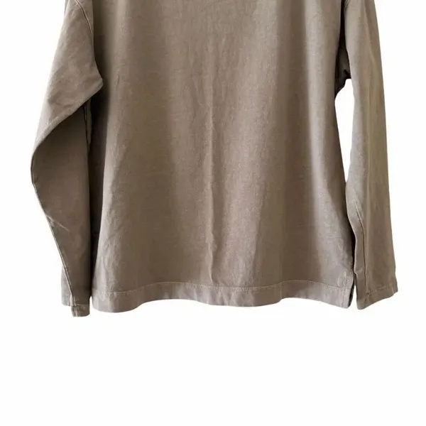 Old Navy Olive Green Crewneck Long Sleeves Active Cotton Active Layer SZ S #2563 - Image 3