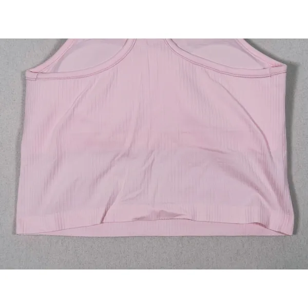 Lululemon Ebb to Street Cropped Racerback Tank Top Size 10 Pink Yoga Athletic - Image 10