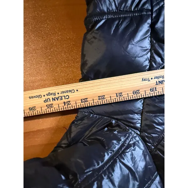 Calvin Klein Packable Down Puffer Jacket Women's XL Black Long Sleeves Full Zip - Image 10