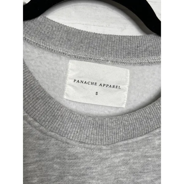 Panache Apparel Sunset Sweatshirt Gray Fleece Crewneck Pullover Size Small - Image 4