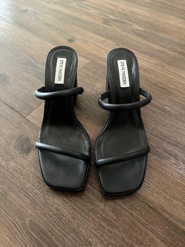 Steve Madden Women's Lilah Heeled Sandal Black - Image 3