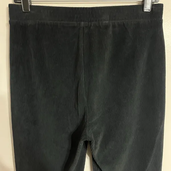 Aerie Women's Black Ribbed Flare Leggings Size‎ Medium Regular Loungewear - Image 11