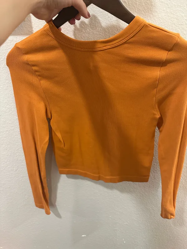 Long sleeve top Orange Size M - Image 2