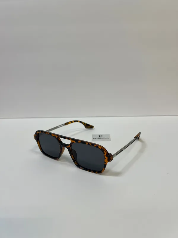 Leopard aviator sunglasses / metal aviator leopard brown sunglasses - Image 2