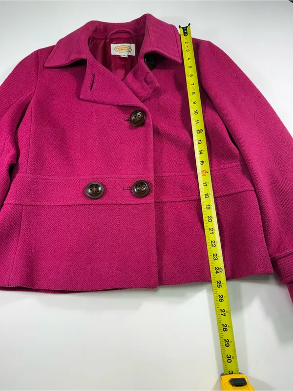 Talbots Wool Blend Double-Breasted  Pea Coat - Image 3