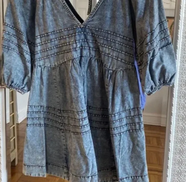 Free People Denim Dress - Image 4