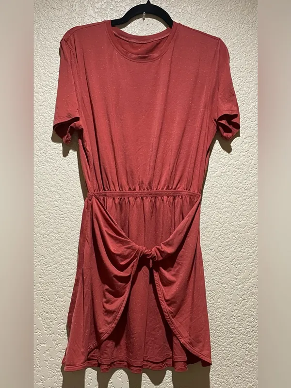 Lululemon Unwind Your Mind Dress Brick Rose White speckles Size 8? - Image 4