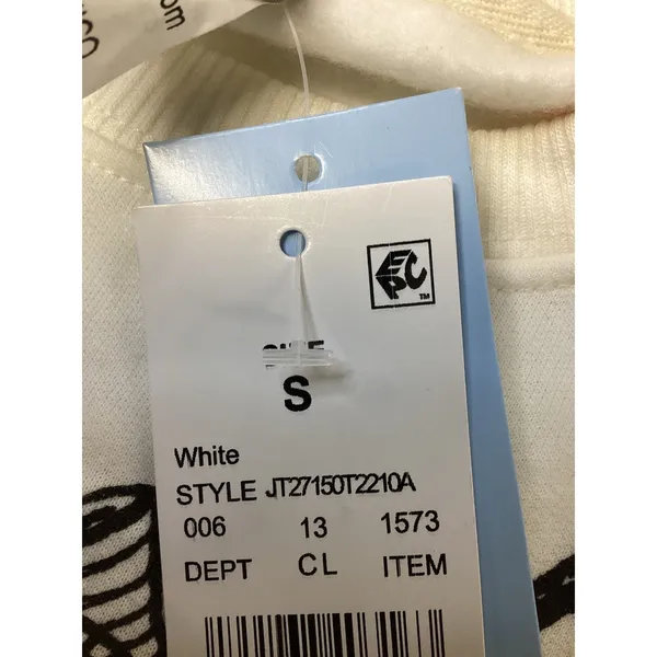 Disney Nightmare Before Christmas Sweatshirt Jack Skellington White Small‎ NWT - Image 3