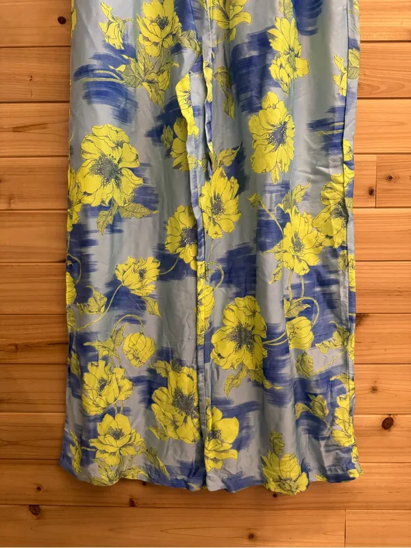 Lyrebird Anthropologist Large Viscose Satin High Rise Wide Leg Pajama Pants - Image 4
