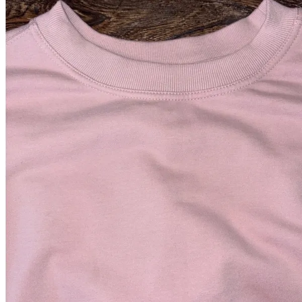 Athleta Retroterry Crewneck‎ Sweatshirt Women Small Smoked Mauve Dolman - Image 5