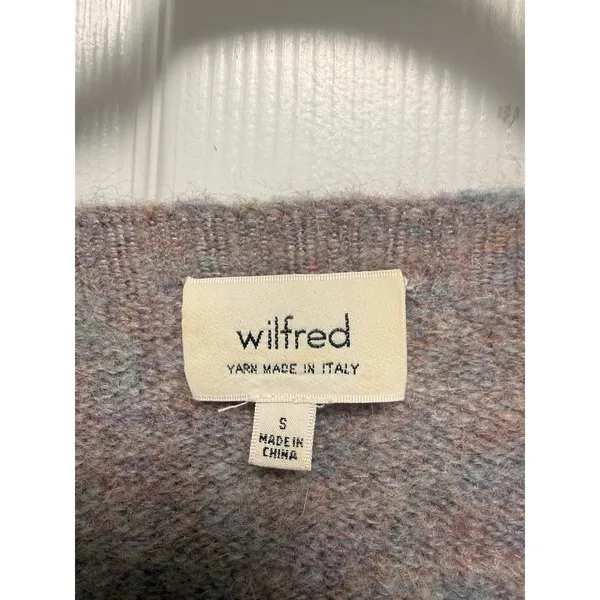 Wilfred Aritzia Chapais Sweater Pullover Mohair Wool Blend Purple Pink Small - Image 2