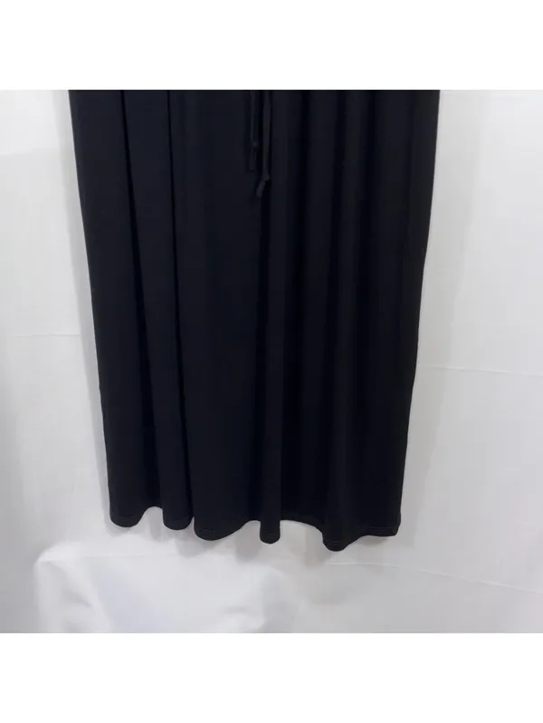 Lake Flower Black Drawstring Waist Maxi Dress - Image 4