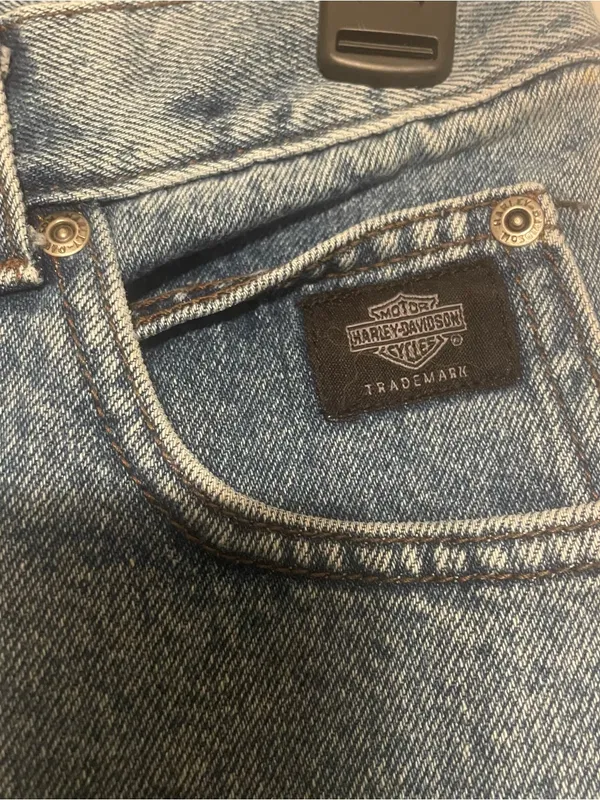 Harley Davidson ClassicJeans Women’s Size 8R Hi-Rise Medium Washed Denim Biker - Image 7