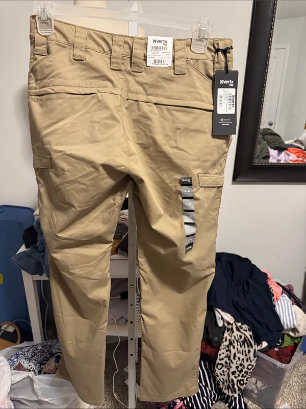 Straight-Leg Cargo Pants in Khaki - Women's Utility Style - Image 4