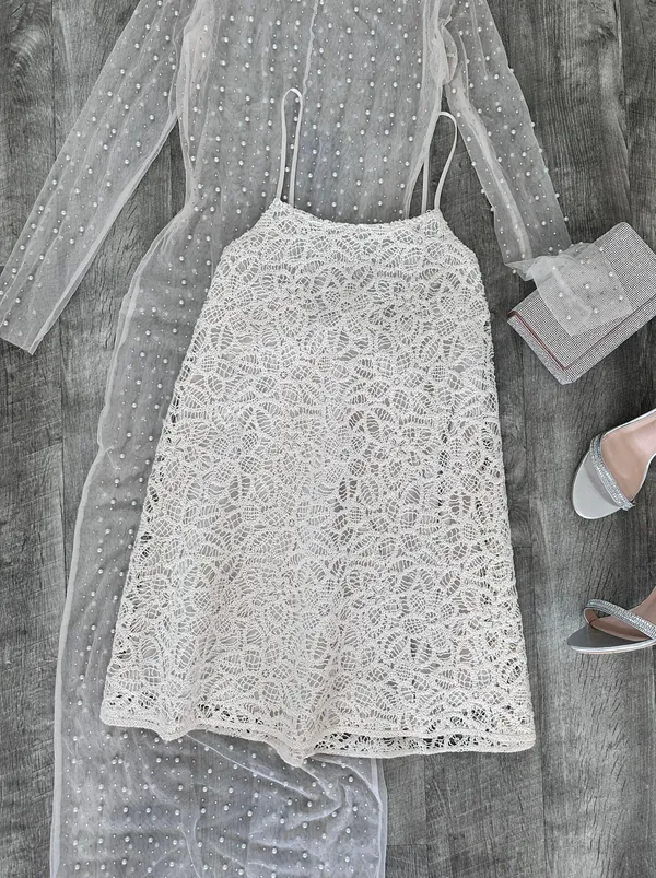 ZARA STRAPPY CROCHET MINI DRESS 7901/153/712 Size S - Image 6
