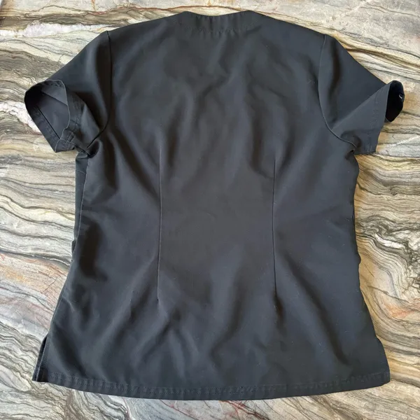Jaanuu Scrub Top Women’s Black Medium - Image 8