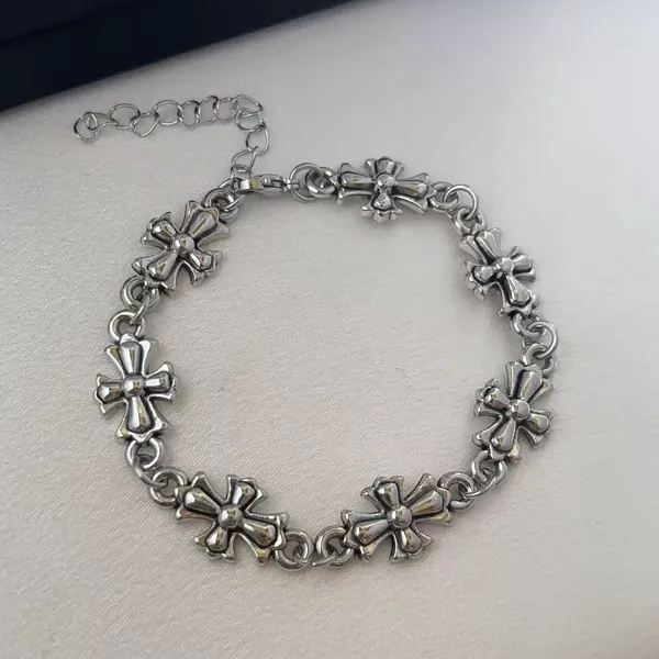 Cross Link Chain Bracelet for Men Women Streetwear Hip Hop Punk Unisex Style - Image 2