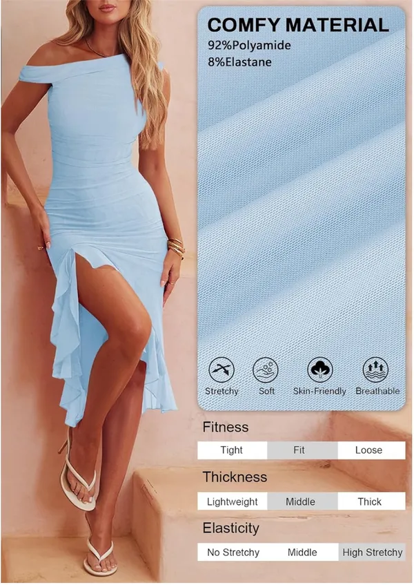 Baby Blue Amazon Dress midi - Image 2
