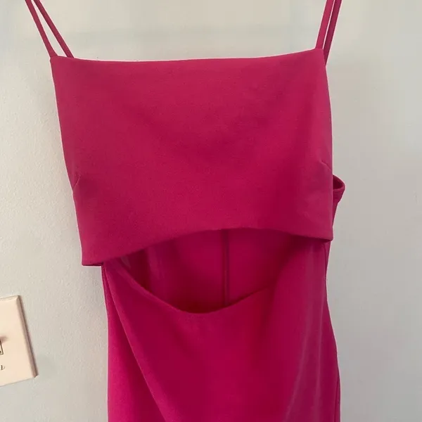 Pink Cutout Mini Dress - Image 3
