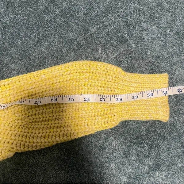 Lucky Brand Light Yellow Cable Knit Sweater size Medium‎ - Image 8