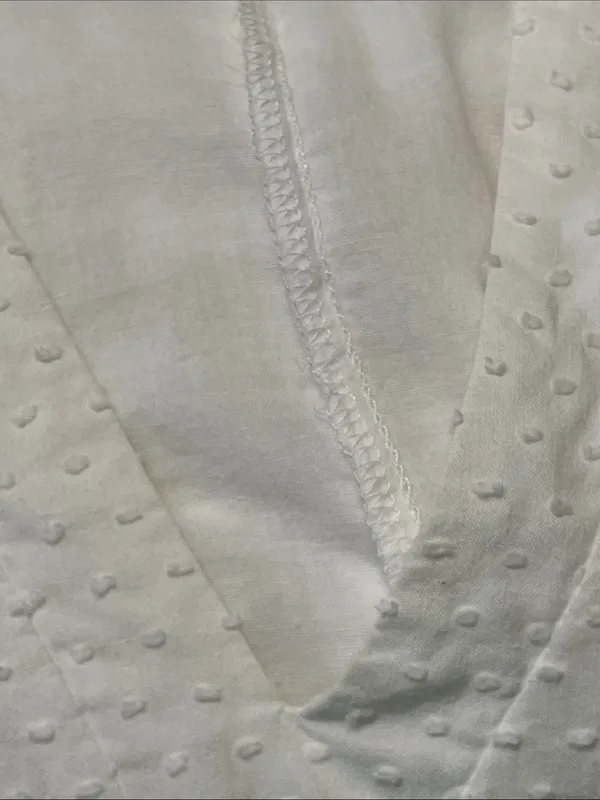 Tuckernuck Pomander Place Kenzo Tiered Dress White Swiss Dot Sleeveless Medium - Image 14