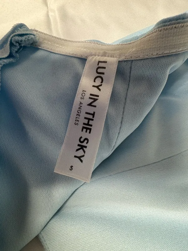 Lucy‎ in the Sky Light Blue Strapless Maxi Dress - Size S - NEW Without Tags. - Image 3