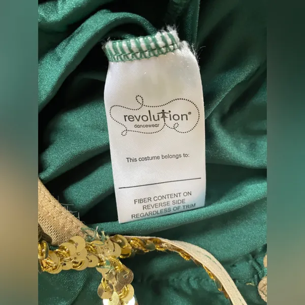 Emerald Green Dance Costume - Image 3