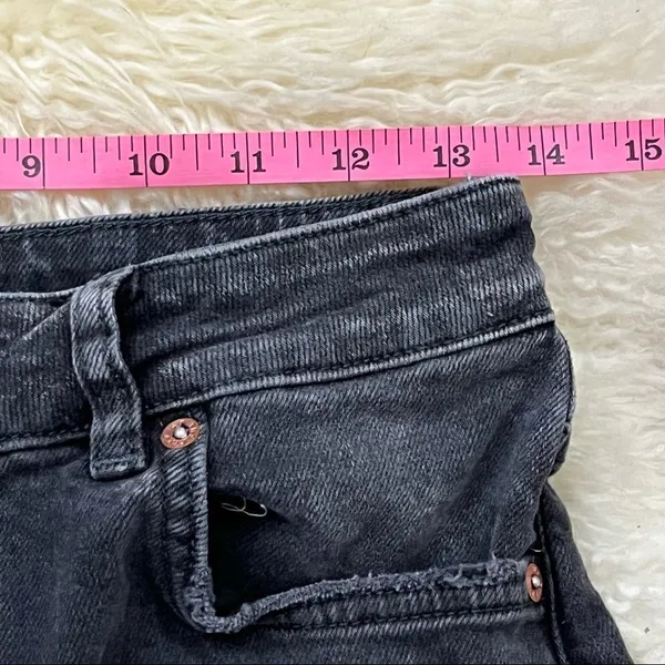 Free People We the Free Faded Black High Waist Button Fly Jeans 28 - Image 7