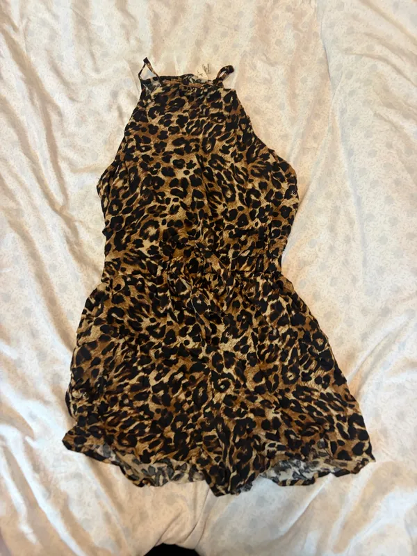 Bebop be you be free cheetah print romper  - Image 3